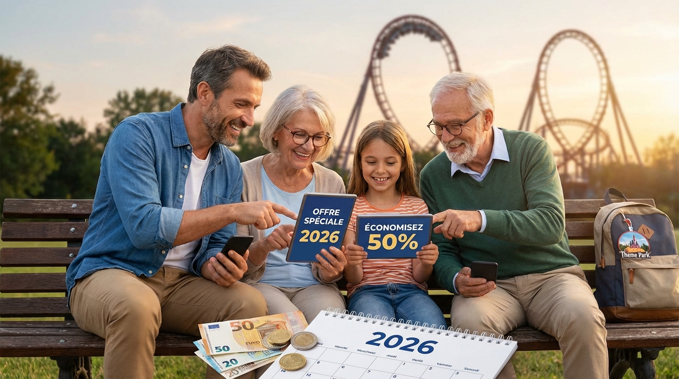 Billets Parc Attraction Moins Cher 2026 : 7 Astuces Éprouvées pour Économiser jusqu'à 50% - illustration
