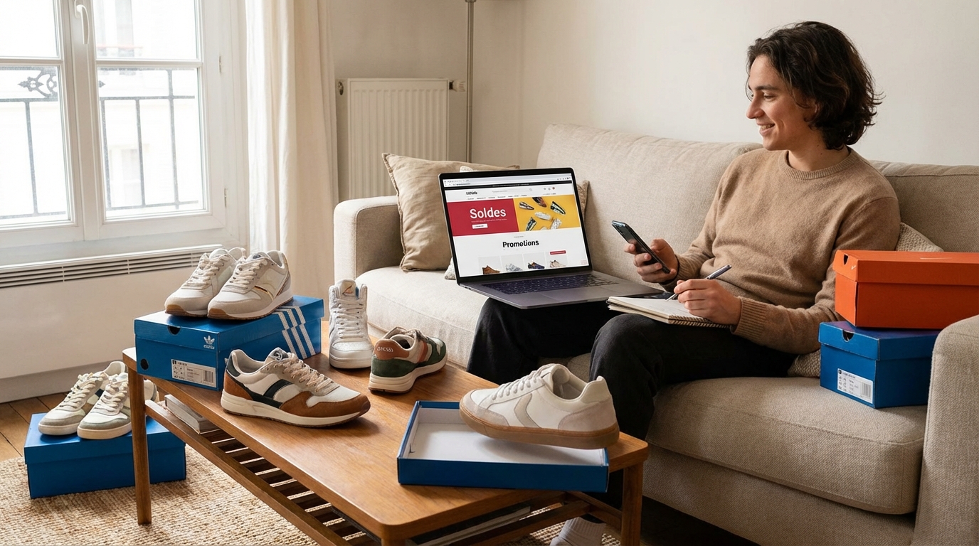 Sneakers Moins Cher : 12 Stratégies Infaillibles pour Économiser jusqu'à 70% en 2026 - illustration