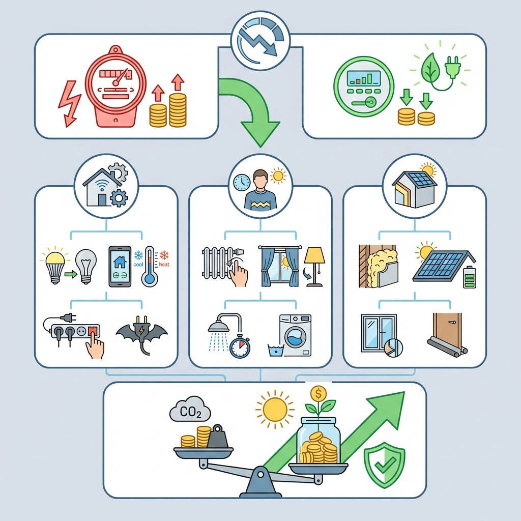 Infographie réduire facture électricité
