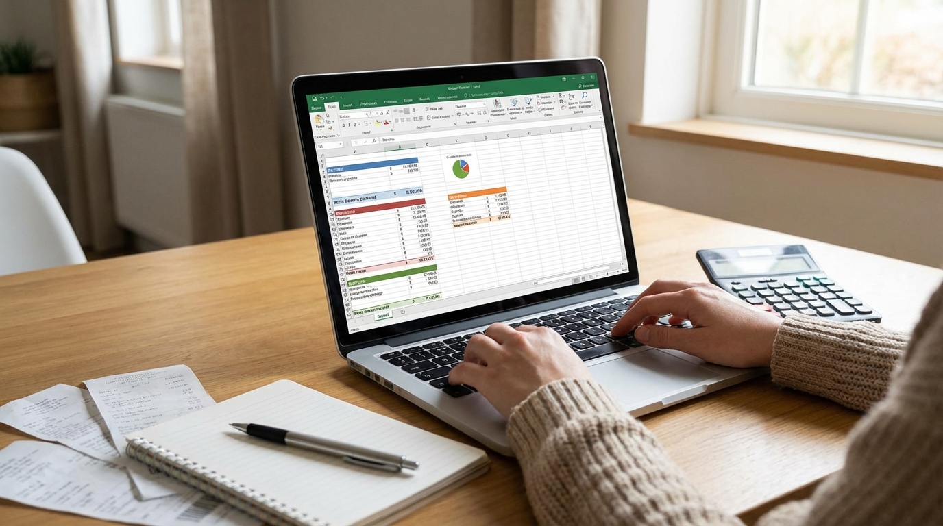 gestion de budget personnel excel - Image de couverture