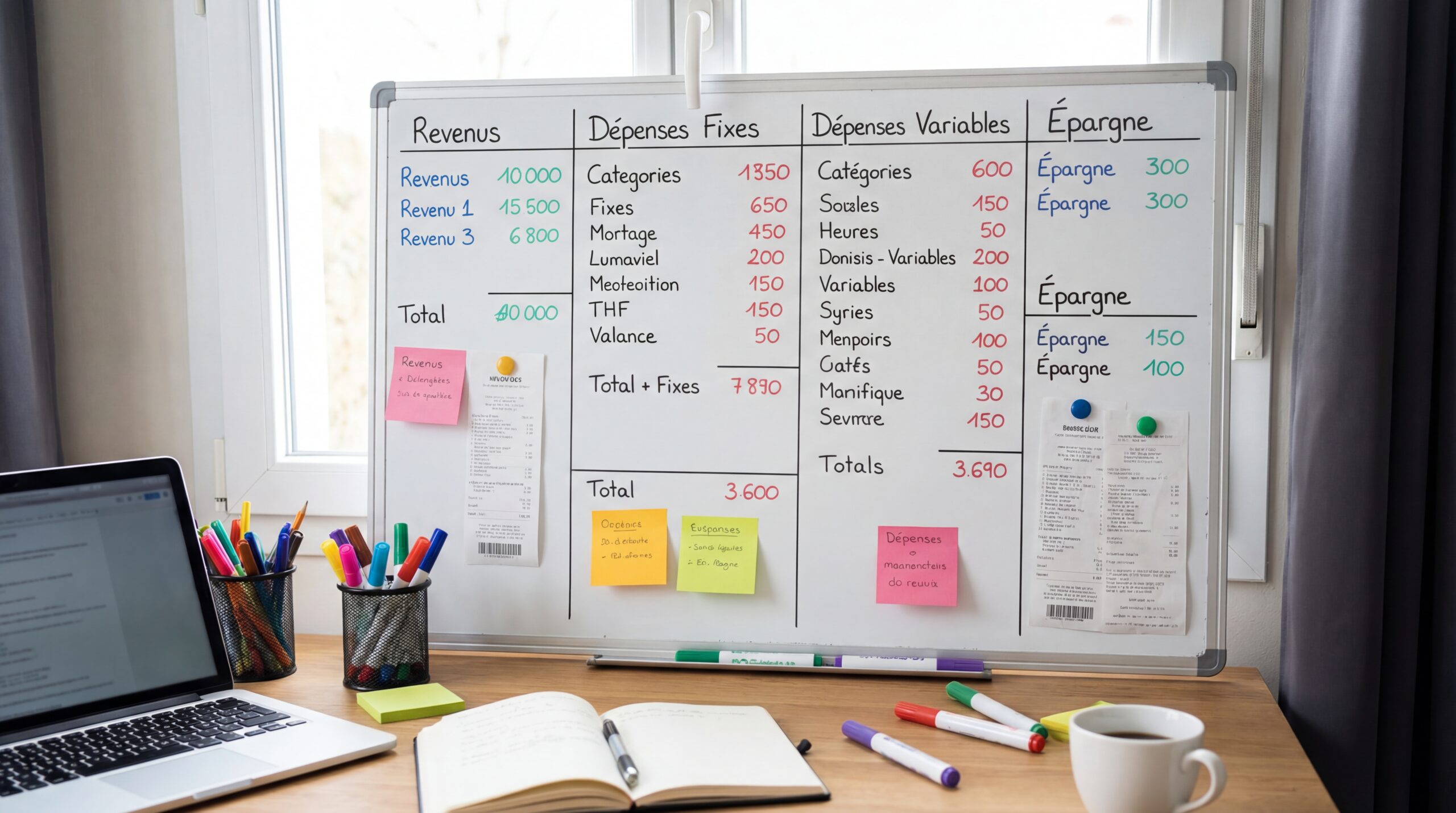 tableau de gestion de budget personnel - Image de couverture