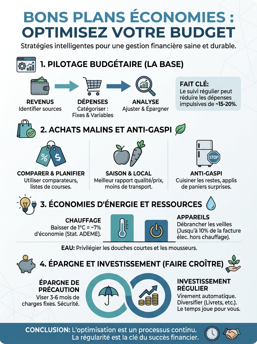 Infographie bons plans économies