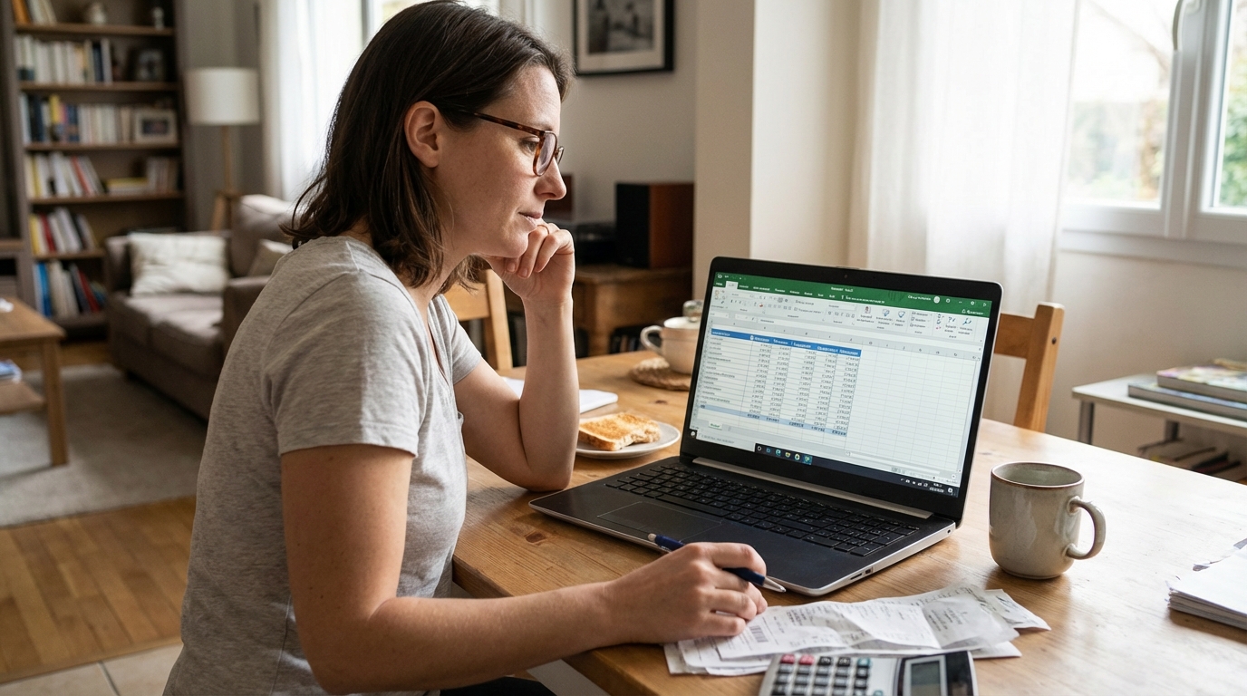 gestion de budget personnel excel en situation réelle