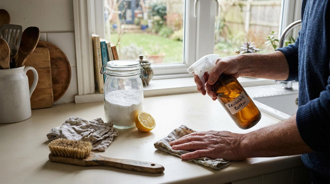 produits ménagers pas chers maison en situation réelle