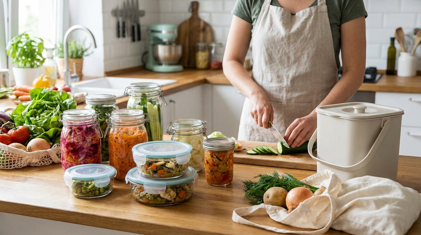 anti-gaspi alimentaire maison - Image de couverture