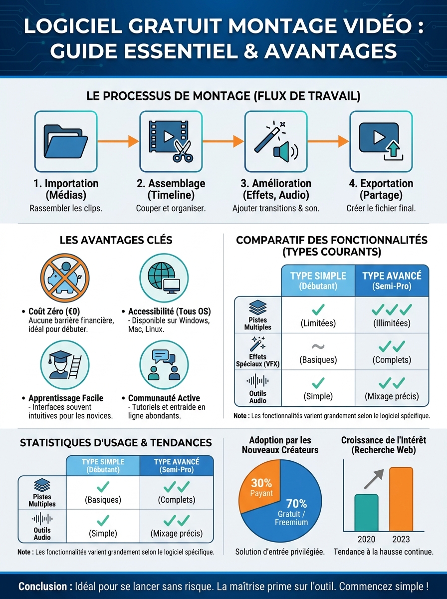Infographie logiciel gratuit montage vidéo