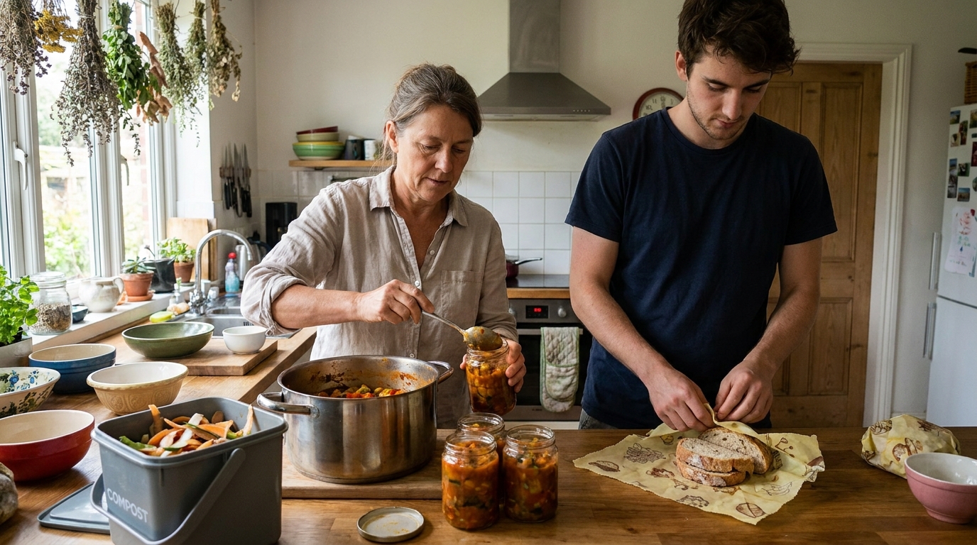 anti-gaspi alimentaire maison en situation réelle